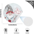 thumbnail image 4 of GZHJMY Christmas Cute Little Gnomes Santa Claus Snowflakes Placemats 1Pc,Holidays PVC Weave Place Mats Table Mats Non-Slip Easy to Clean for Home Kitchen BBQ Party Table Decor,15.4", 4 of 7