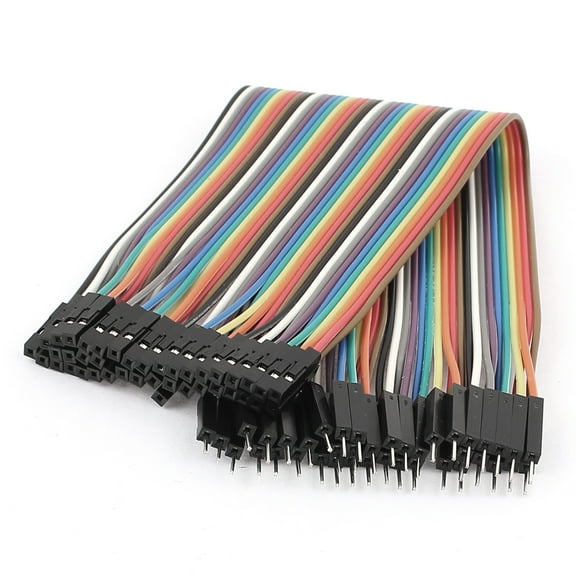 20cm 40-pin Male to Female Breadboard Jumper Wires Ribbon Flat Cable