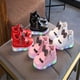 thumbnail image 1 of Glowing Led Casual Shoes For Girls Fashion Children Spring Autumn Basket Cute Bow Baby Sneaker Flat Shoes Child birthday presentred5 He Qiyong unisex, 1 of 1