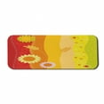 thumbnail image 1 of Colorful Computer Mouse Pad, Colorful Stripes with Sunflowers and Wheat Farm House Themed Abstract Image, Rectangle Non-Slip Rubber Mousepad Large, 31" x 12", Green Orange Red, by Ambesonne, 1 of 2
