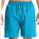 thumbnail image 4 of Pantalones Cortos de Cintura Elástica de Tamaño Adicional 5/4 Longitud Pantalones de Surf de Playa Casuales Pantalones Cortos Deportivos de Poliéster con Bolsillos, Pantalones de Verano de Color Sólid, 4 of 8