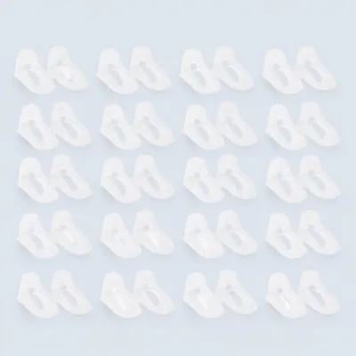 FRCOLOR Clear Shoes Holder PVC Socks Filler for Display and Maintenance 100Pcs