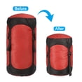 thumbnail image 4 of Uxcell Compression Stuff Sack, 25L Waterproof Sleeping Bag for Backpacking, Red, 4 of 6