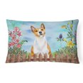 thumbnail image 1 of Carolines Treasures CK1254PW1216 Basenji Spring Canvas Fabric Decorative Pillow, 1 of 3