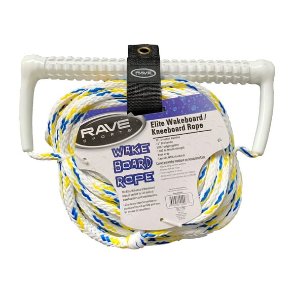 RAVE Sports Elite Wakeboard/Kneeboard Rope - Blue/Yellow