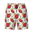 thumbnail image 4 of Lsque Mens Swim Trunks Rose Flowers Pattern - Bathing Suit Compression Liner - Beach Swim Shorts Swimwear - (S-3XL) - Stretch Quick Dry -XX-Large, 4 of 9