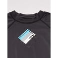 thumbnail image 4 of Kanu Surf Boys' Haywire UPF 50+ Sun Protective Rashguard Swim Shirt, Victor Charcoal, Large (12), 4 of 4