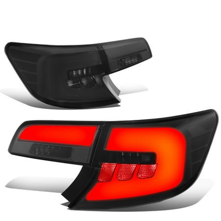 Brake Bar - For 2012-2014 Camry Pair Inner+Outer 3D LED Bar Tail Light Rear Brake Lamps Smoked
