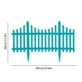 thumbnail image 3 of Mlkoz Garden Fence, Plastic Garden Fence Picket Fence Edgings For Lawns Flowerbeds Plant Borders Decorative Yard Decorative Scenery Road Panels Weather Proof Plastic Garden Fence, Women Gifts, 3 of 6