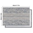 thumbnail image 6 of Boho Ethnic Style Placemats Set of 4, 12x18 Inch Cotton Linen Table Mats with Vintage Tribal Design, Washable Aesthetic Decor for Rustic Kitchen and Earthy Farmhouse Dining Use, 6 of 6