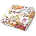 thumbnail image 2 of Fall Throw Blanket Red Truck Maple Leaves Orange Pumpkin Autumn Harvest Fleece Fuzzy Gifts Blanket Soft Cozy Warm Flannel Plush Blanket Decor for Home Couch Sofa Bed Chair Dorm 60''''X80'''', 2 of 4