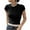 Black, variant on Everyday Essential Tee, Women's Loose Fit Round Neck Top for Versatile Wear