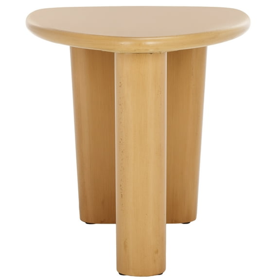 SAFAVIEH Alala Modern Style Natural Wood End Table (25.6 in. W x 20.8 in. D x 20.8 in. H)