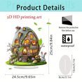 thumbnail image 3 of Easter Decorations, Bunny Castle 2D Desktop Display Cabinet, Festive Home Office Decoration for Living Room Study Gift, 3 of 7