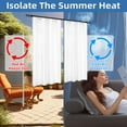 thumbnail image 5 of DriftAway Soundproof Thermal Insulated Quilted Curtain Liners for Bedroom Sound Barrier Blackout Cold Heat Noise Reducing Energy Saving 50 Inches by 92 Inches Grayish White Two Panels, 5 of 8