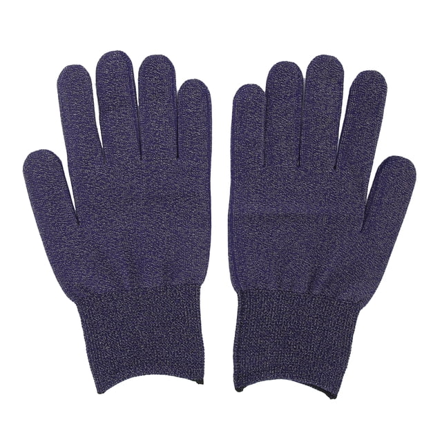 Guantes conductores profesionales de fibra de plata Accesorio de guantes protectores de trabajo antiestáticos (azul oscuro)