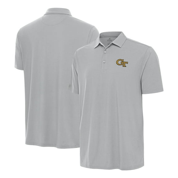 Men's Antigua Gray Georgia Tech Yellow Jackets Era Polo