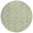 thumbnail image 2 of Addison Rugs Chantille Indoor/Outdoor Transitional Lines Green Washable Round Rug, 8' x 8', 2 of 6