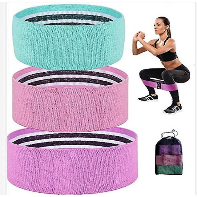 Bandas de resistencia para la cadera Bandas para ejercicios Juego de 3 bandas de resistencia para ejercicios deportivos Resistencia y soporte para entrenamiento de piernas Entrenam