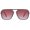 Grey Frame/Red Lens, variant on Sunglasses for Women & Men, Square, Retro, Polarized Lens, Trendy Aviator, 90s Shades