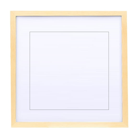 Balieda 10x10 Picture Frames Square Pictures Frame Wooden Art Photo Frame 2in1 Can Be Placed or Wall Hung Solid Wood Pictures Frame With Mats (Wood)
