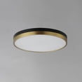 thumbnail image 2 of Dapper 1 - Light Black And Antique Brass Multi Color Modern / Transitional - LED Steel Flush Mount Light, 2 of 4