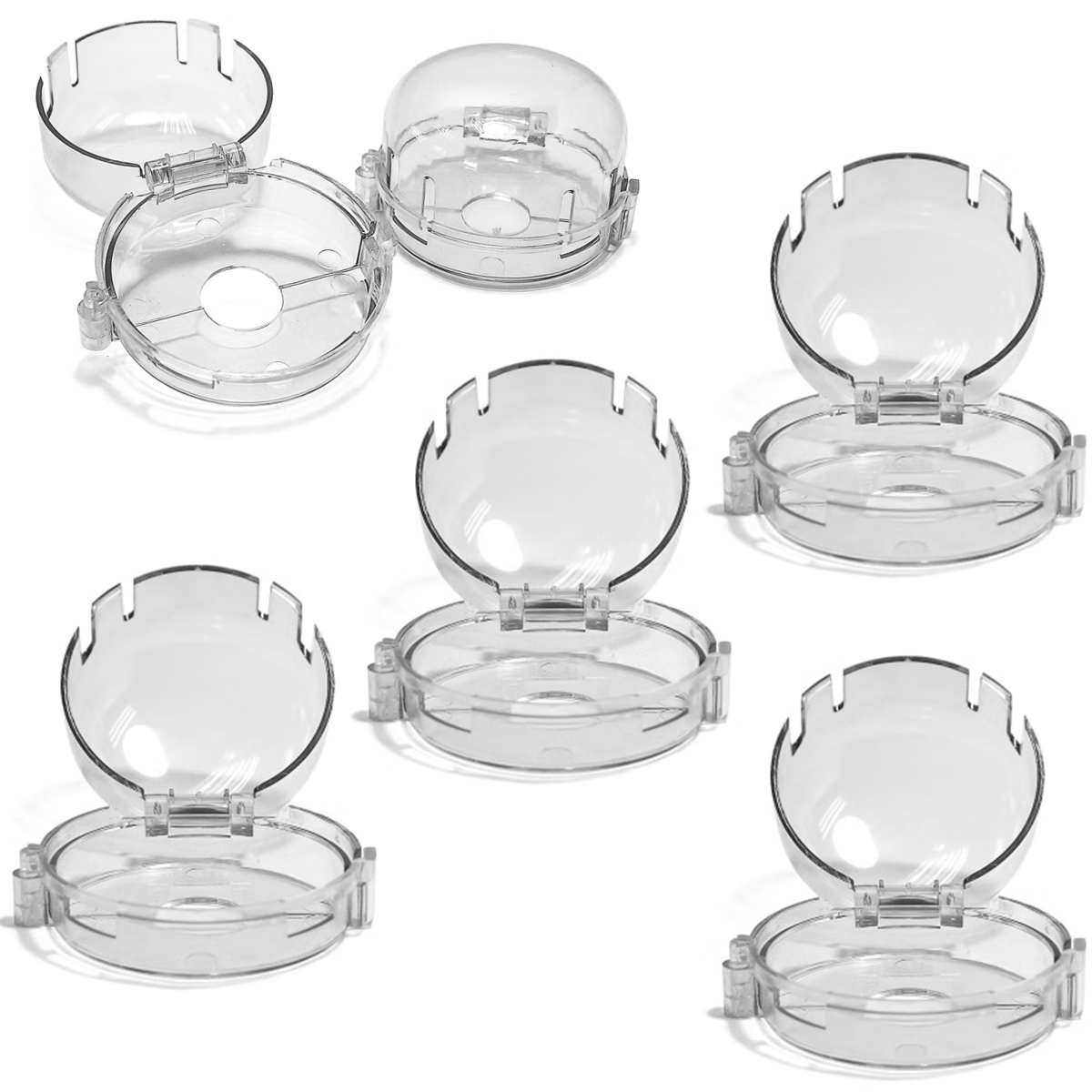 6 Pcs Stove Knob Covers Universal Clear Gas Electric Oven Protection