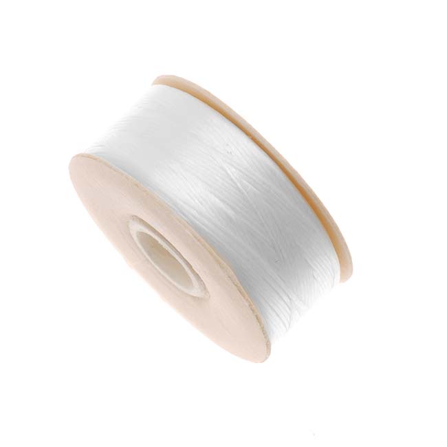 NYMO Nylon Beading Thread Size B for Delica Beads "White" 72YD (66 Meters)
