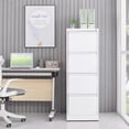 thumbnail image 2 of 4 Drawer File Cabinet with Lock,Metal Vertical File Storage Cabinet for Office,School,Home,White, 2 of 8