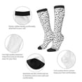 thumbnail image 3 of Naloa Fish Bones Thigh High Socks Extra Long Stretchy Sock Women Over Knee High Opaque Stocking Daily Wear, 3 of 6