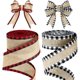 thumbnail image 1 of Cintas navideñas con borde con alambre, cintas a cuadros de búfalo, arpillera navideña, cinta artesanal de tela, rollos de cinta de envoltura natural con borde a cuadros para manualidades, envoltura, 1 of 6