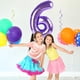 thumbnail image 4 of Globo Yeodong número 6 morado de 40 pulgadas para sexto cumpleaños, 4 of 7