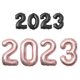 thumbnail image 1 of Globos con números de aluminio 2023 para fiestas de Año Nuevo 2023, suministros para decoraciones de graduación, 1 of 6