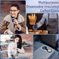 thumbnail image 4 of missunny-100 Pack 4 oz Disposable Paper Coffee Cups with Lids, to Go Hot Coffee Cups Disposable Espresso Cups Insulated Kraft for Hot Beverages Travel and Office, 4 of 5