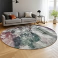thumbnail image 6 of Addison Rugs Mayfield Premium Machine Washable Transitional Abstract Green Round Rug, 8' x 8', 6 of 6
