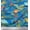 Medium Blue, variant on Soimoi Cotton Duck Fabric Leaves & Montara Tetrarose Artistic Printed Fabric 1 Yard 42 Inch Wide