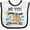 White and Black, variant on Inktastic My Titi Loves Me with Sloth and Hearts Boys or Girls Baby Bib