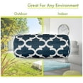 thumbnail image 3 of Majestic Home Goods Bolster Pillow Trellis Navy, 3 of 5