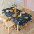 thumbnail image 3 of Pioneer Flower Floral Print Pattern Rectangle Tablecloth 60"x120", Waterproof Polyester Table Cloth, Wipeable Spillproof for Dining Camping Indoor Outdoor, 3 of 6