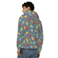 thumbnail image 4 of Uemuo Fruit Ice Cream for Men's Fashion Full-zip Hoodies & Sweatshirts with Kangaroo Pocket, Zip-up Hooded Sweatshirt, Moisture Wicking & Breathable-3X-Large, 4 of 5