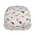 thumbnail image 2 of Haiem Cute Dinosaur Classic Snapback Cap Flat Bill Hat Baseball Cap Adjustable Size Cotton Dad Hat, 2 of 9