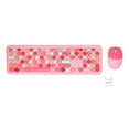thumbnail image 2 of Keyboard Mouse Combo 2.4G Retro Multi Color Mute Cover Wireless Keyboard and Mouse Set, 2 of 7