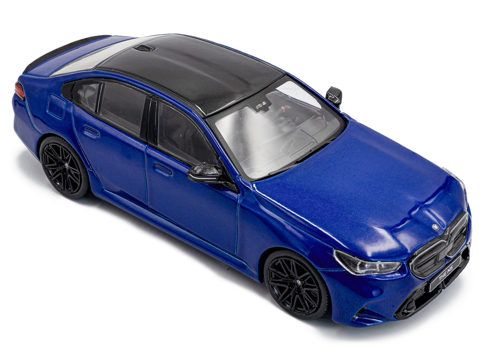 2024 BMW M5 Sedan Marina Bay Blue Metallic with Black Top 1/43 Diecast Model Car by Solido