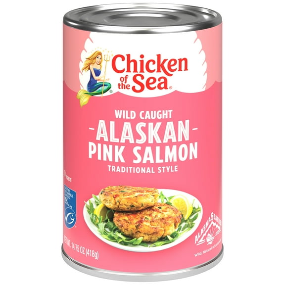 Chicken of the Sea Wild Caught Alaskan Pink Salmon, Traditional Style 14.75 oz