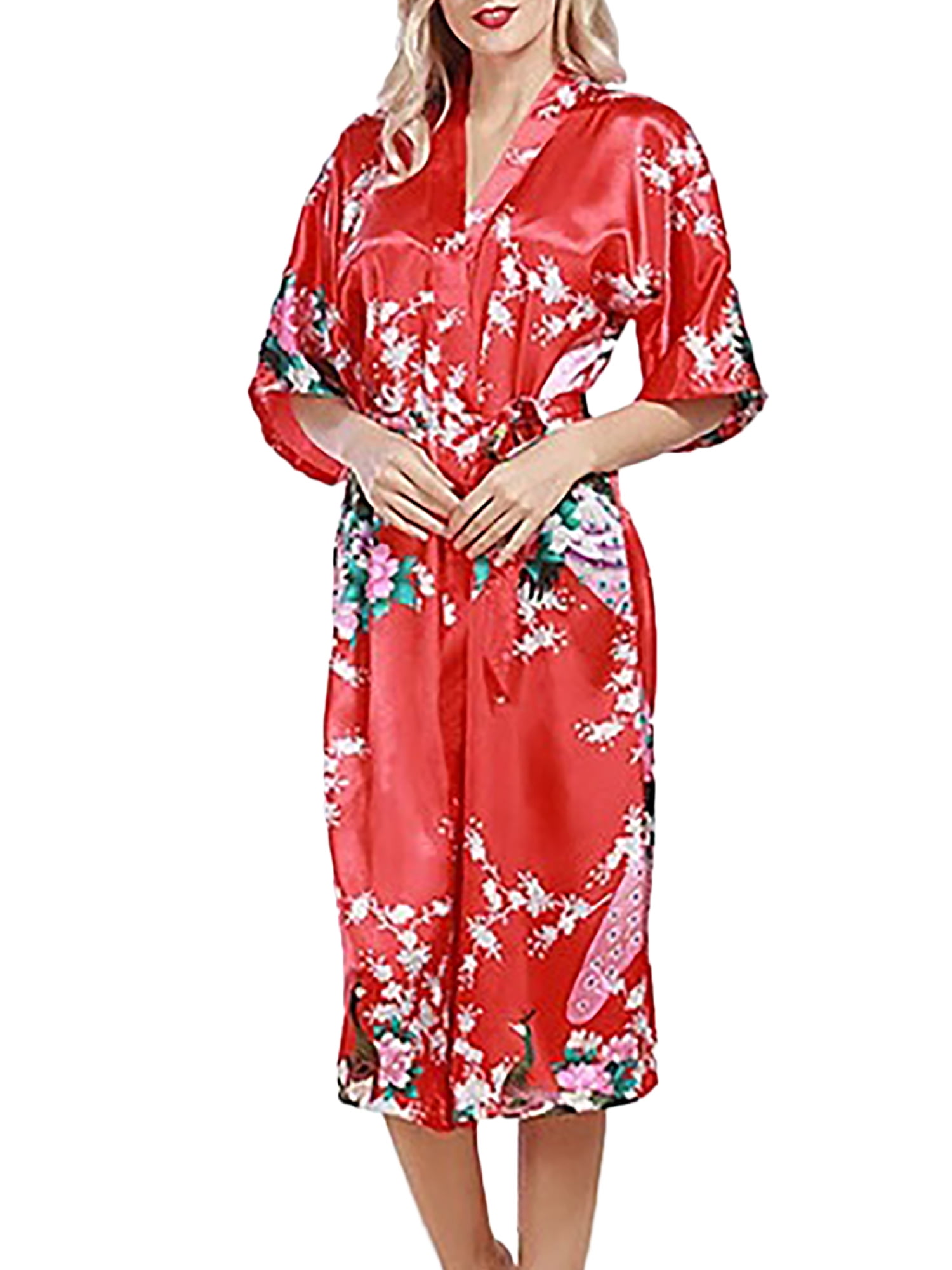 womens mid length robes