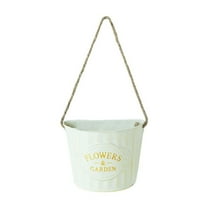 TAROFISH Half Round Iron Wall Planter Vintage Style Hanging Planter for Indoor Decoration