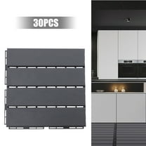 12"x12" Interlocking Deck Tiles 30 Pack Outdoor Patio Floor Tiles Dark Gray