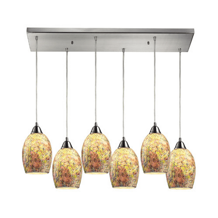 

Pendants 6 Light With Satin Nickel Finish Medium Base 30 inch 600 Watts - World of Lamp