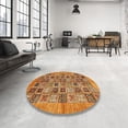 thumbnail image 3 of Ahgly Company Indoor Rectangle Abstract Orange Oriental Area Rugs, 7' x 9', 3 of 6