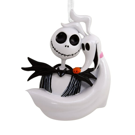 Hallmark Christmas Ornament (Disney Tim Burton's The Nightmare before Christmas Jack Skellington and Zero), 1 Count